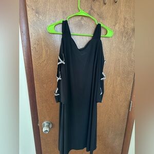 Black rhinestone dress